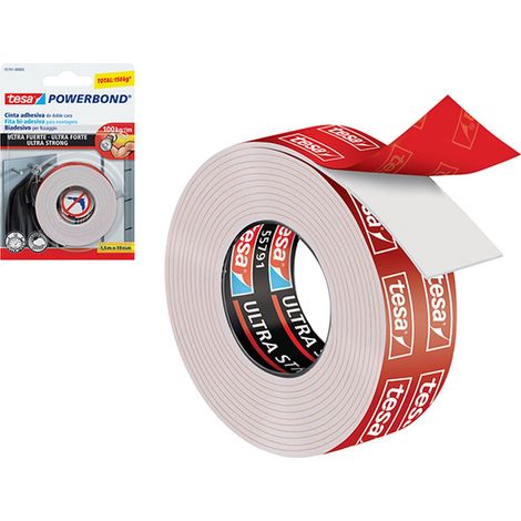 Tesa Nastro Biadesivo Powerbond 1,5X19 - Resistente e Versatile