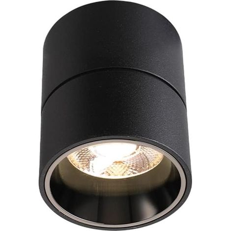MINKUROW Foco De Luz De Panel Foco Focos De Tubo Led Montaje En Superficie, Luz De Techo Plegable De 90° Foco Led Para Interiores Sin Apertura Foco No Empotrado Foco Empotrable 7w 3000k (1/5)
