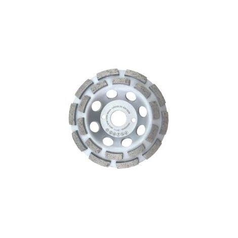 125-mm-Universal-Diamant-Topfschleifscheibe für Beton und Stein – zweireihig, 22,2-mm-Aufnahme – Crezuo