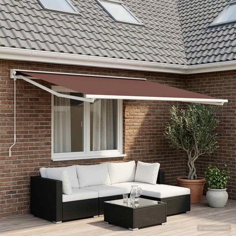 Teenpull – Markisenersatzstoff Braun 300 x 250 cm Polyester (1/5)