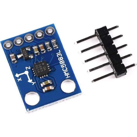 -273 HMC5883L Module de capteur magnétomètre à triple boussole 3V-5V Module à trois champs magnétiques pour (1/5)