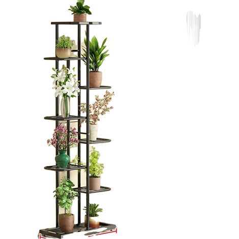 Soporte para plantas, de 6 a 8 niveles, construcción metálica. (1/2)