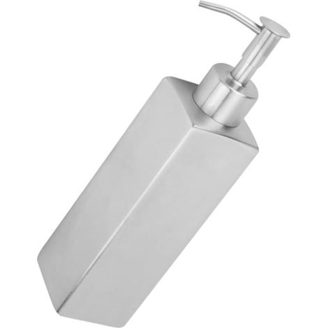 Stainless Steel Soap Dispenser 350ml Refillable Pump Bottle (1/5)