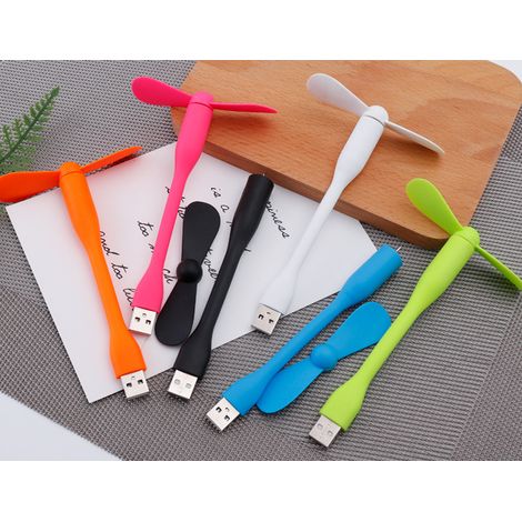 Lot de 6 mini ventilateurs USB portables et flexibles pour le refroidissement des ordinateurs portables.-AquaForge
