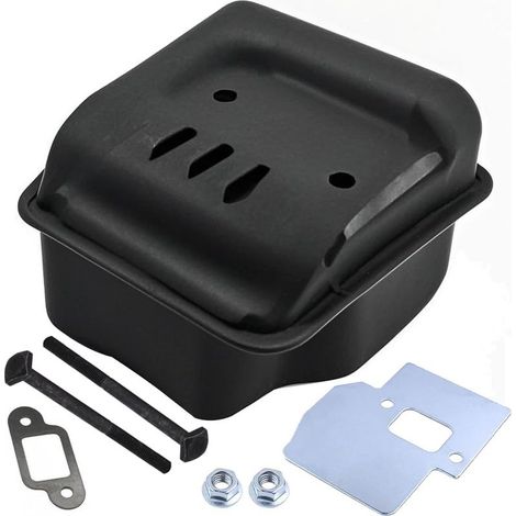 Kit silencieux d'échappement pour Stihl 021 023 025 MS210 MS230 MS250 MS210C MS230C MS250C tronçonneuse références 1123 140 0608 et 1123 140 0606 Avec joint de montage plaque de refroidissement (1/5)