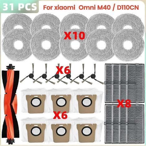 Ersatzteile für Xiaomi Mijia Omni M40 Staubsauger: Hauptwalze, Seitenbürste (1/5)