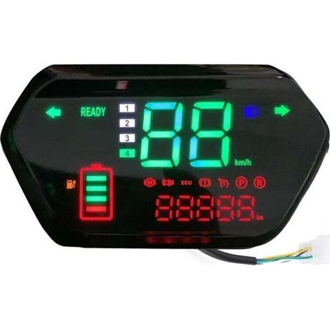 Compteur De Vitesse - Compteur Kilométrique Numérique - Pour Moto Universel - Affichage Digital - 1 Pièce (1/5)