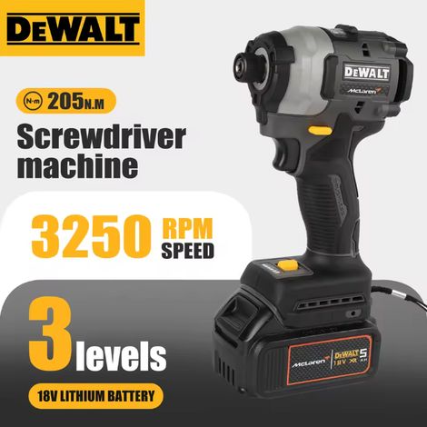 DEWALT DCF85M Visseuse à chocs 18V XR brushless, couple 205Nm, outil seul, dévissage boulons métal atelier mécanique (1/5)