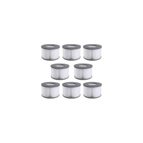 Mscomft Filtre Spa Lite pour mspa,Filtre pour mspa Lite, pour MSPA Whirlpoal Filter - Cartouches filtrantes pour sous - Bateaux et Spa Chauds - Modèle à partir de 2020 (8 pièces.) (1/5)