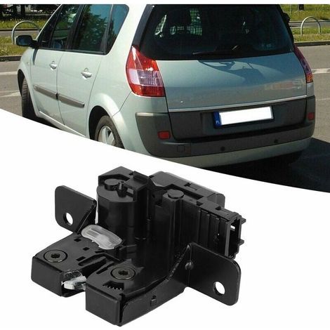 Serrure de hayon de coffre, serrure de loquet de loquet de compartiment arrière pour Clio III, Megane II, Grand Scenic II OE 8200076240 serrure sur la porte arrière renault 2+serrure de cof (1/4)