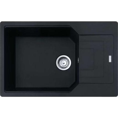 Franke Urban - Fregadero de fragranite UBG 611-78, 78x50 cm, negro mate 114.0700.104