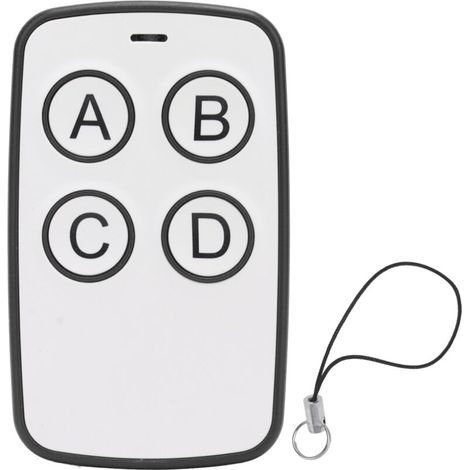 Télécommande sans Fil Porte-clés 4 Touches 315MHZ Télécommande Intelligente Universelle sans Fil pour Porte Roulante électrique de Bureau (Le noir) (1/5)