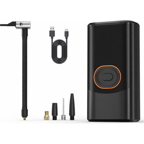 Inflador de neumático eléctrico inalámbrico, carga inalámbrica y puerto USB (1/5)