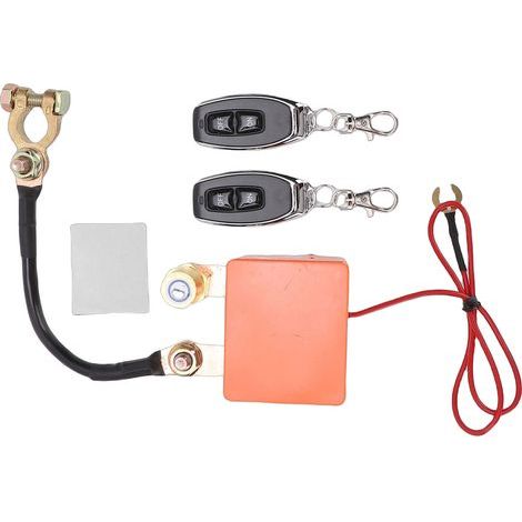 Coupe-batterie à distance 12V/24V 240A – Protection contre les décharges intempestives, affichage LED de tension en temps réel, avec 2 télécommandes, pour voiture, camion et camping-car (1/5)