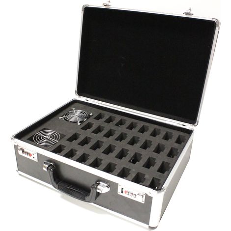 BeMatik - Chargeur portable pour 32 guide audio sans fil de type valise (1/3)