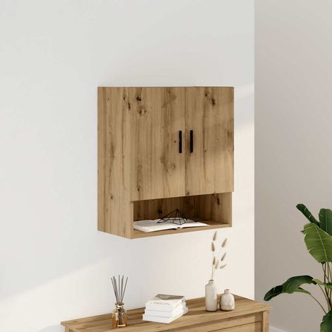 vidaXL Armadietto a Muro Rovere Artigianale 60x31x70 cm in Truciolato