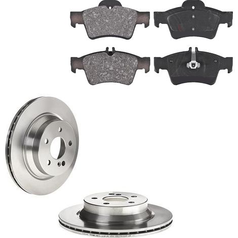 KIT FRENI POSTERIORI compatibile con MERCEDES-BENZ CLS (C219) - DISCHI + PASTIGLIE OEM: P 50 052 / 17399 /SOSTITUZIONE DIRETTA/BASSA POLVERE/SILENZIOSO (1/5)