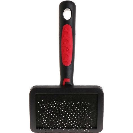Brosse de toilettage auto-nettoyante pour chiens et chats, peigne démêlant S, brossage doux, anti-peluches, outil pour poils longs et courts, entretien facile. (1/4)