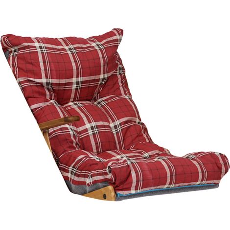 Cuscino imbottito per poltrona relax sdraio - Rosso Luk