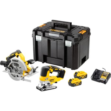 DeWalt DCK2012P2T 18v XR Cordless Brushless DCS334N Jigsaw DCS570N Circular Saw