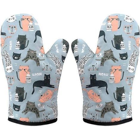 Gants de cuisine résistants à la chaleur. 1 paire de gants de cuisine résistants à la chaleur pour le gril (1/4)