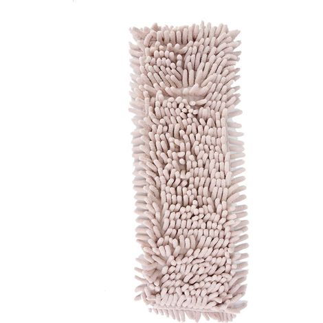 Tampons de nettoyage réutilisables en tissu – Têtes de rechange plates pour nettoyage des sols humides ou secs (couleur crème) (1/4)