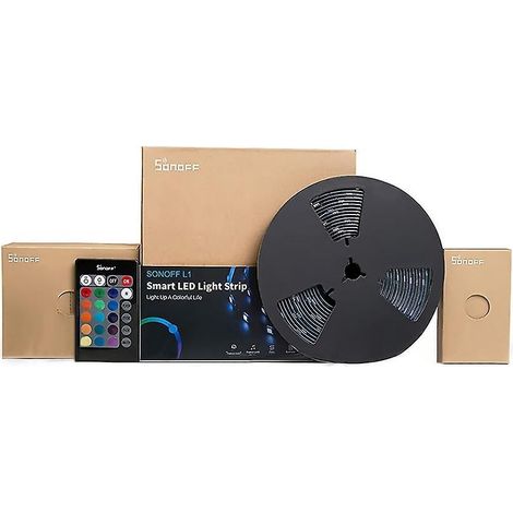 SONOFF L1 Smart LED-Lichtleiste 2 m RGB Dimmbar Wasserdicht WLAN Flexible Streifenleuchten für Partys im Freien