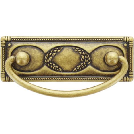 maniglia anticata in zama mod florence mm 97x45 per mobili mobile art 06323