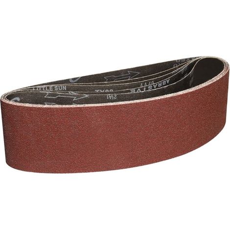 YMYNY Schleifbänder 100 x 915 mm - 5 Stück Schleifbänder mit Körnung 40 zum Schleifen und Polieren mit tragbaren Bandschleifern