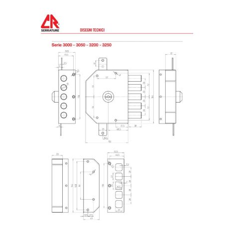 Serratura triplice di sicurezza con cilindro a pompa cr art.3200 - Salone (1/2)