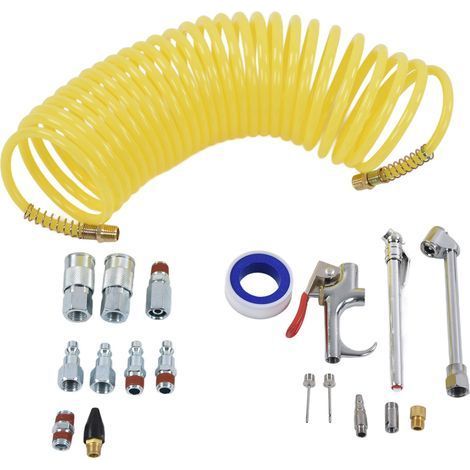 1/4 NPT Schnellkupplungsset für Luftkompressor, Druckluftpistole und Reifenschlauch, komplettes Profi-Set. (1/5)
