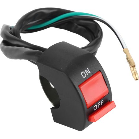 Interrupteur universel pour phare LED de moto, commande marche/arrêt du phare au guidon, 22-25 mm (1/5)
