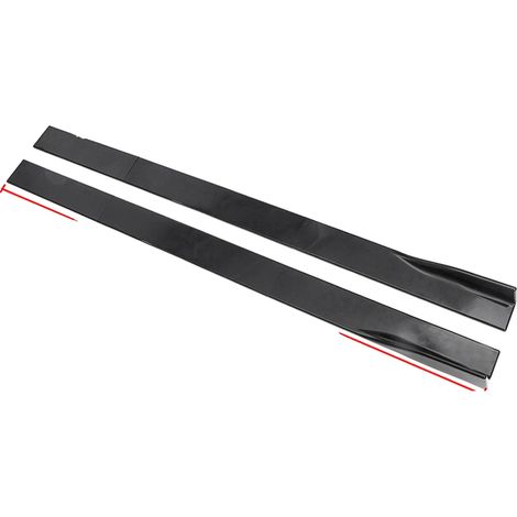 Extensions de bas de caisse, ajustement universel, matériau durable, 2.2m Noir (1/2)