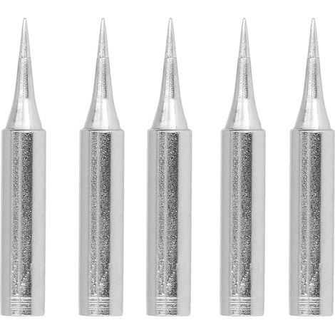 Lot de 5 Pointes Fer à Souder Cuivre Doré, Embouts Chauffage Interne Compatibles Hakko 936 (900M-T-I) (1/5)