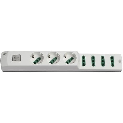 00425.B Multiprise 3P30+4P17/11+Int. Blanc