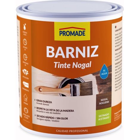 Barniz tinte int satina agua 750 ml nogal abat104 promade