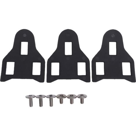 Kit d'entretoises pour cales de vélo de route, ensemble d'entretoises avec vis M5 pour cales SPD-SL, correction de la différence de longueur de jambe, noir. (1/5)