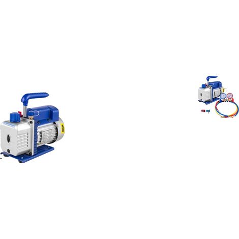 Bomba de vacío, 1/4 HP, alto rendimiento, 1,8 CFM, manómetro de presión de 1-4 HP, UE (1/2)