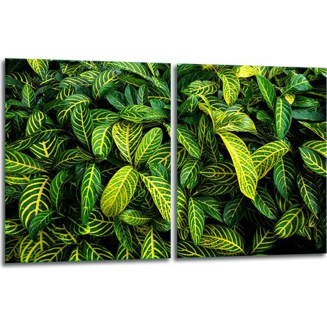2x Glas-Schutzplatte für Herd 40x52 Blätter (1/5)