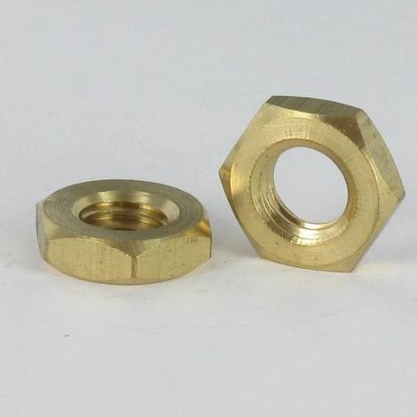 Ecrou hexagonal bas hm/contre Ecrou M6 Epaisseur 3 Laiton - 100 pièces