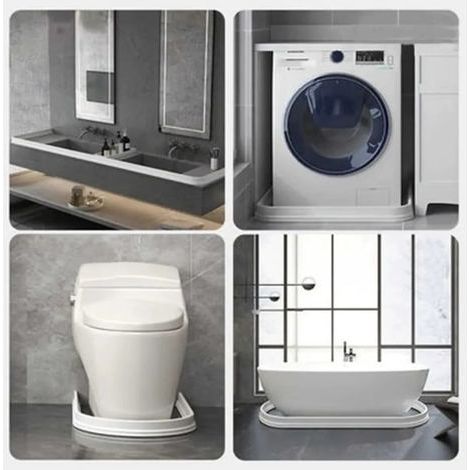 HONORNIC - Barre d'arrêt d'eau - 200 cm - Douche - Salle de bain - Gris (1/4)