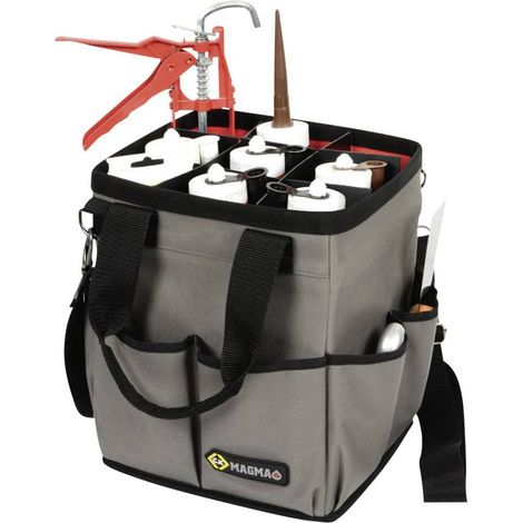 Sac à Outils Ouvert 3-en-1, Sac Outillage Vide, Rangement des Silicones, Colles, Mastics et Pistolets, Caisse a Outil, Sacoche Outils, Valise d'outils, Trousse, Tote Tool Bag, MA2637 (1/5)