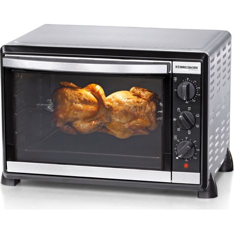 Rommelsbacher BG 1805/E, Forno e Grill girarrostro, 1800 Watt, Acciaio inox