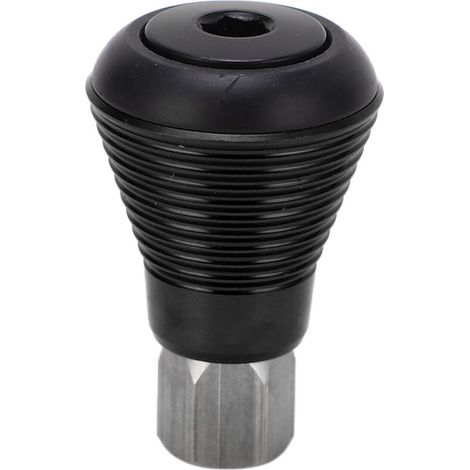 Klappbare Sattelstütze mit Pluspol, Pilzstopper, Hochglanzfinish, schwarzem Sattelstützenblock