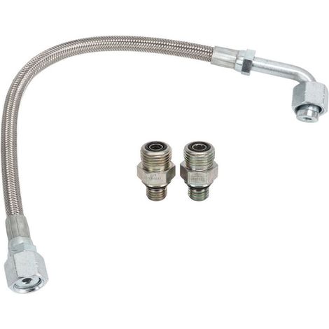 Turbo Oil Feed Line Tube 3927911 Tuyau d'alimentation de turbine en alliage métallique avec connecteur de remplacement pour Dodge Ram 5.9L 24V 19982002. (1/4)