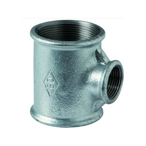 130R - Tee riduzione 2"1/2 x 2" x 2"1/2 in ghisa zincata 13005989