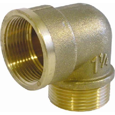 Coude 90° laiton à visser MF - Diamètre : 1 1/2'' - 40-49 - DN40