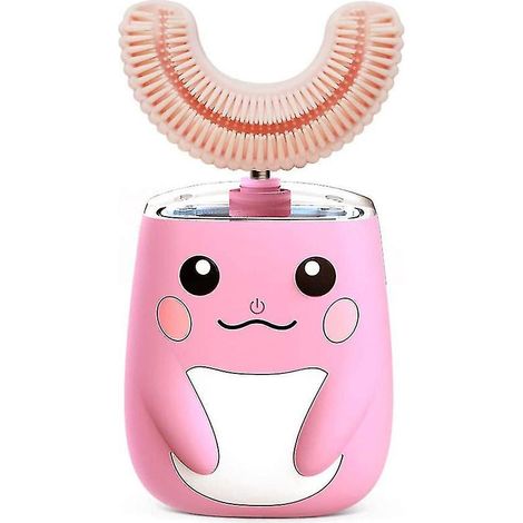 Elektrische Ultraschallzahnbürste für Kinder mit intelligentem Timer, Schutzart IPX7, für Kleinkinder von 2-8 Jahren (rosa) (1/5)