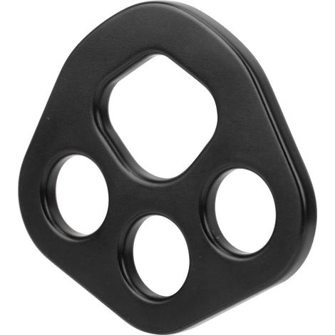 Plaque de gréement 4 trous 30 kN, points d'ancrage pour corde, connecteur, matériel d'escalade, outils, noir (1/5)