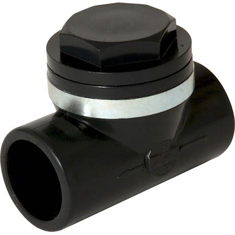 Nicoll – Clapet anti-retour PVC FF 32mm à coller – Raccord femelle-femelle – Pression max 10 bars – Accès facile pour nettoyage